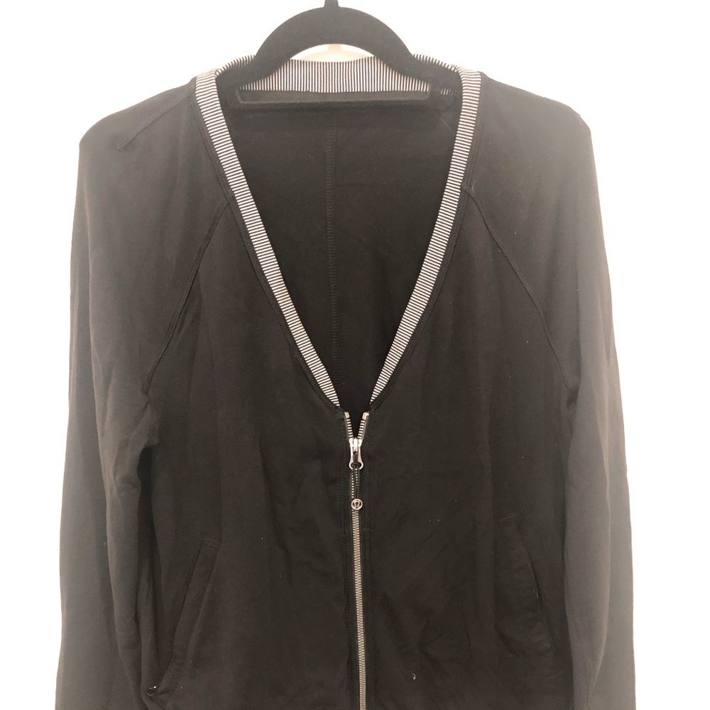 LULULEMON black cotton jacket-sZ8
